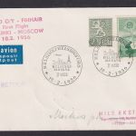 Flugpost Air Mail Aero O/Y Finnair Finnland Erstflug Helsinki Moskau Sojetunion