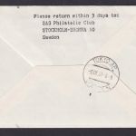 Flugpost Brief Air Mail SAS Erstflug DC 8 Jet Stockholm Schweden Tokio Japan ab