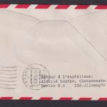 Flugpost Brief Air Mail SAS Erstflug Stockholm Schweden Riga Mosakau selt. DDR