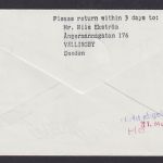 Flugpost Brief Air Mail Dänemark Erstflug Jet Caravelle Kopenhagen Frankfurt