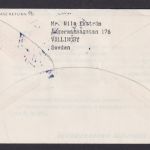 Flugpost Brief SAS Erstflug Caravelle Destination Stockholm Schweden Dhahran