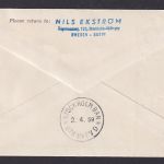 Flugpost Brief Air Mail SAS Erstflug Abo Finnland Turku nach Stockholm 1.4.1959