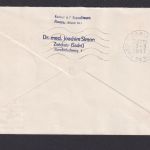 Helikopter Flugpost Brief Sabena Helibus Brüssel Paris selt DDR Zuleitung Berlin