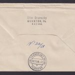 Flugpost Brief Air Mail Motiv Weltkugel Globus USA Polar Service Los Angeles