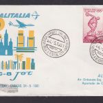 Flugpost Brief Air Mail Italien Alitalia DC 8 Jet Rom Mailand Caracas Venezuela