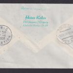 Flugpost Brief Air Mail Air France Frankreich Paris Tokio Nordpol Zuleitung DDR