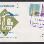 Flugpost Brief Air Mail Alitalia DC 8 Jet Caracas Venezuela Milano Roma