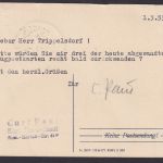 Flugpost Brief Air Mail DDR Messeflughafen Leipzig Mockau Wien Österreich 1955