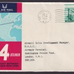 Flugpost Brief Air Mail USA B.O.A.C. Comet 4 Jetliner Flugzeug New York London