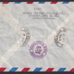 Flugpost Brief Air Mail Tschechoslowakei Prag New York USA Flugzeug ü. Erdkugel
