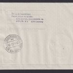 Flugpost Brief Air Mail DDR Privatganzsache Faltbrief mit Eindruck Lufthansa +