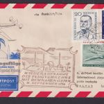 Flugpost Brief Airmail DDR Zuleitung Lufthansa Wiederaufnahme Naher Osten Libanon