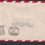 Flugpost Brief Airmail Berlin Bagdad Irak Wiederaufnahme Naher Osten 1956