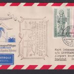 Flugpost Brief Airmail Berlin Bagdad Irak Wiederaufnahme Naher Osten 1956