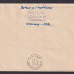 Flugpost Brief Air Mail Lufthansa LH 600 Frankfurt Teheran Iran DDR Zuleitung