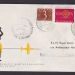 Flugpost Brief Air Mail Niederlande KLM Amsterdam Accra Ghana Afrika Westafrika