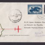 Flugpost Brief Air Mail KLM Niederlande Destination Amsterdam Conakry Guinea