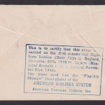 Flugpost Brief Air Mail Großbritannien Bournemouth Poole nach New Yoerk USA
