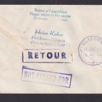 Flugpost Brief Air Mail SABENA Brüssel Belgien Gassgow Schootland selt. DDR