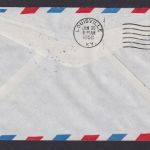 Flugpost Brief Air Mail USA Bloomington Indiana Erstflug New York 30.1.1950