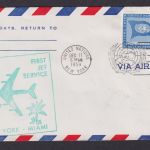 Flugpost Brief Air Mail UNO United Nations New York USA First Jet Flight Miami
