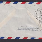 Flugpost Brief Air Mail Bund MIF Lufthansa Hamburg Montreal Chicago Shannon