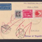 Flugpost Brief Air Mail DDR Berlin Prag Tschechien Kairo Ägypten 1958
