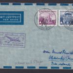 Flugpost Brief Air Mail DDR Messeflughafen Leipzig Mockau nach Helsinki Finnland