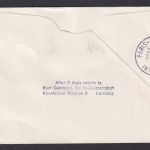 Flugpost Brief Air Mail Deutschland Hamburg Düsseldorf Paris New York USA 1956