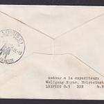 Flugpost Brief Air Mail Eilboten DDR Schönefld Leipzig Retour 1956