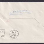 Flugpost Brief Air Mail Deutschland Saarland Saarbrücken Chicago USA 1956