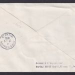 Flugpost Brief Air Mail Lufthansa Wien Österreich 70 Jahre Reko Zettel Paris