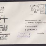 Flugpost Brief Air Mail KLM Amsterdam Niederlande Budapest Ungarn 1956