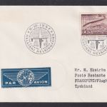 Flugpost Brief Air Mail Finnland Helsinki Frankfurt EF Fische Hecht Tuberkulose