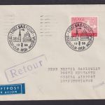 Flugpost Brief Air Mail SAS Schweden Erstflug Stockholm Riga Lettland Moskau