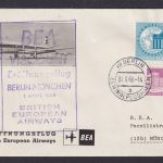 Flugpost Brief Air Mail Berlin MIF BEA British Airways Berlin München 31.3.1930