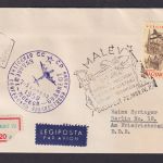 Flugpost R Brief Air Mail Ungarn Malev Budapest n Berlin 18 DDR 7.2.1959