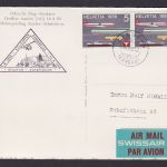 Helikopter Flugpost Brief Air Mail Schweiz Flug Festkarte Staufen Schafisheim