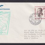 Flugpost Brief Air Mail Berlin Lufthansa Rom Italien 1958 LH 340 EF Männer 25 Pf