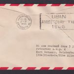 Flugpost Brief Air Mail DDR Berlin Brüssel Belgien Beirut Libanon 1955
