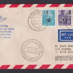 Flugpost Brief Air Mail DDR Berlin Brüssel Belgien Leopoldville Belg. Kongo1955