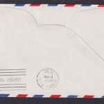 UNO Flugpost Brief Air Mail grüner Flugstempel First Jet Service AM 27 New York