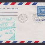 Flugpost Brief Air Mail First Jet Flight AM 8 Houston Texas UNO New York