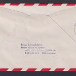 Flugpost Brief Air Mail Berlin Frankfurt Zürich Schweiz Erstflug Lufthansa 1957
