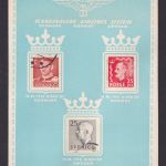 Flugpost SAS schöne Flugkarte Marken Dänemark Norwegen Schweden The Kings of