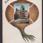 Litho Ansichtskarte Szeged Ungarn Tempel n. Budapest 06.06.1926