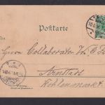 Litho Ansichtskarte Erfurt Thüringen n. Arnstadt Thür.
