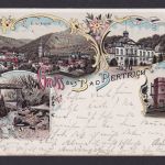 Litho Ansichtskarte Bad Bertrich Rheinland Pfalz n. Elberfeld Wuppertal NRW