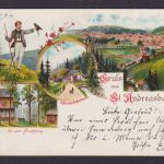 Litho Ansichtskarte St. Andreasberg Niedersachsen Harz n. Osterode