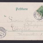 Litho Ansichtskarte Coblenz Rheinland Pfalz Rhein n. Elberfeld Wuppertal NRW